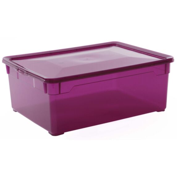 Boite de rangement chaussures Clear Box 10L  violet