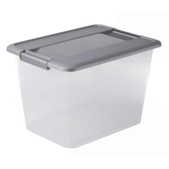 Boîte de rangement Kliker A4 18 L argent - SUNDIS