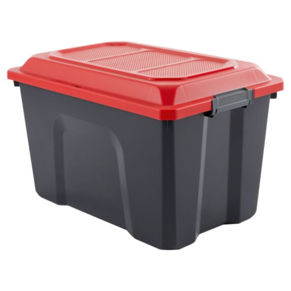 Malle de rangement Locker 60L noir/rouge - SUNDIS