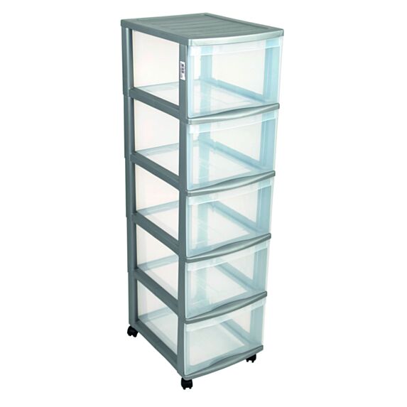 Tour de rangement Optimo 5 GM argent - SUNDIS