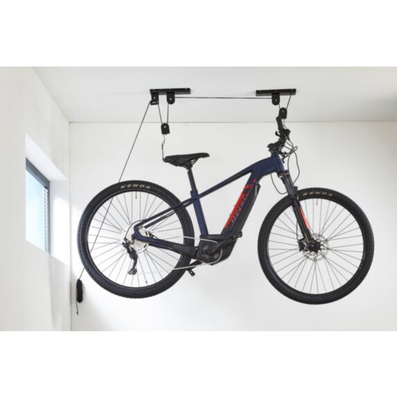 Range Vélo Suspendu Corde + Poulie Max.20kg - MOTTEZ
