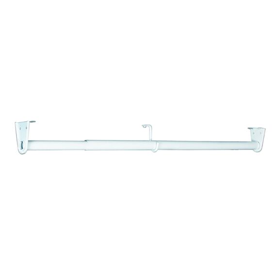 Barre de penderie Blanche 68-120cm - MOTTEZ