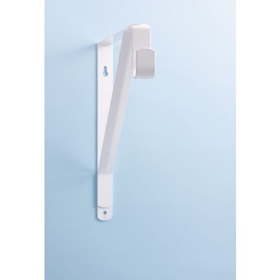 Equerre fix. mur. blanche pr barre penderie