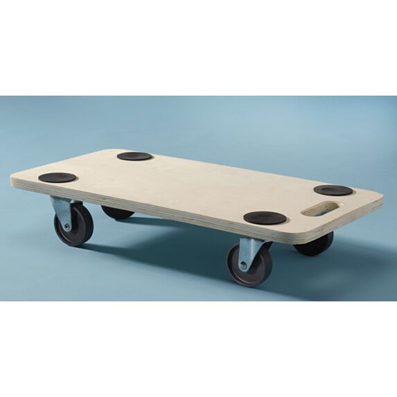 Plateau en bois sur roulettes charge 200kg 35 x 60 cm - MOTTEZ