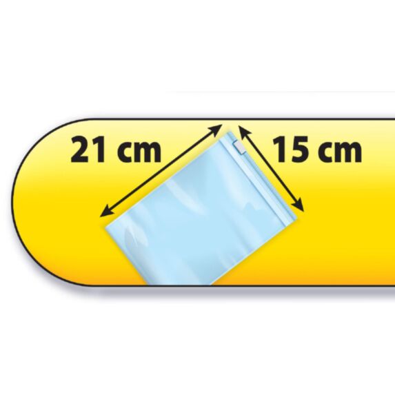 Set de 10 sachets plastiques transparents 21 x 15 cm - MOTTEZ