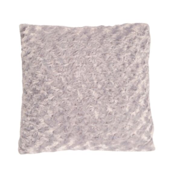 Coussin rosa polyester gris rose 40 x 40 cm
