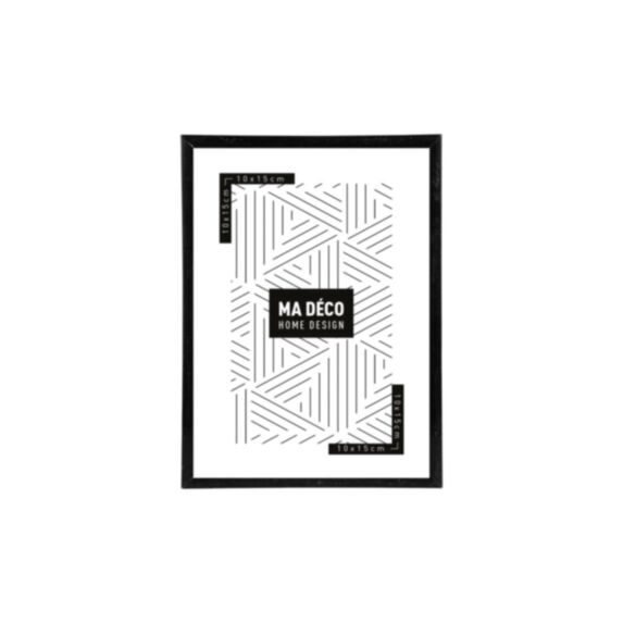 Cadre photo Marco clip 10 x 15 cm PVC noir - OSTARIA