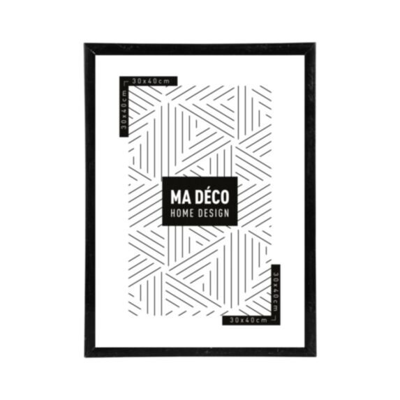 Cadre photo Marco clip 30 x 40 cm PVC noir - OSTARIA