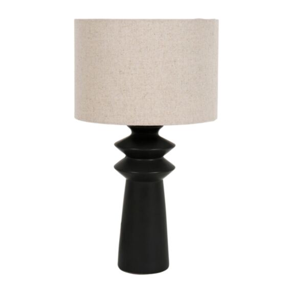 Lampe céramique Noire Rey 43x23x23cm 220V 60W