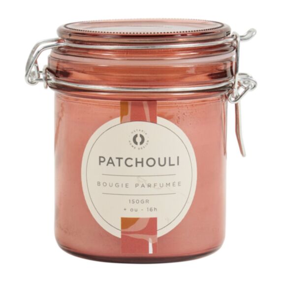 Bougie en pot parfumée Patchouli M D8 x H10 cm - OSTARIA