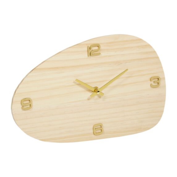 Horloge Pin Dalila Beige Dorée Ø30cm