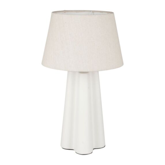 Lampe Cézanne céramique H.45,5 blanc - OSTARIA