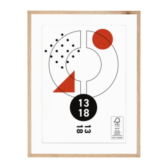 Cadre photo Noah bois/blanc 13 x 18 cm - OSTARIA