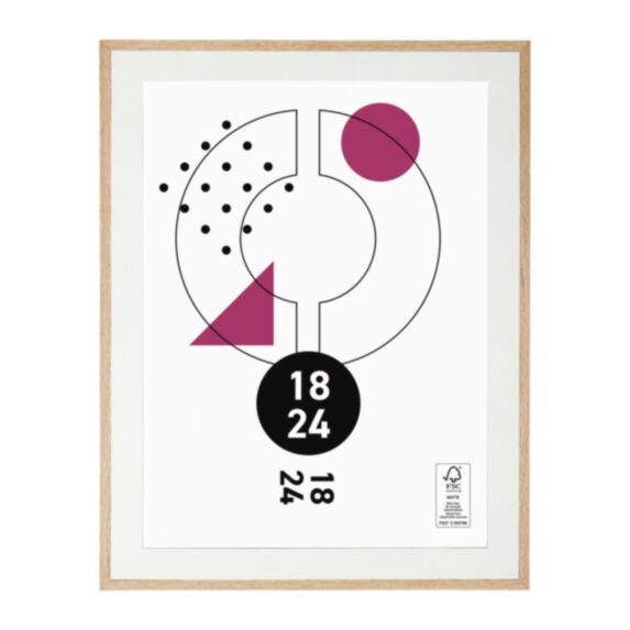Cadre photo Noah bois/blanc 18 x 24 cm - OSTARIA