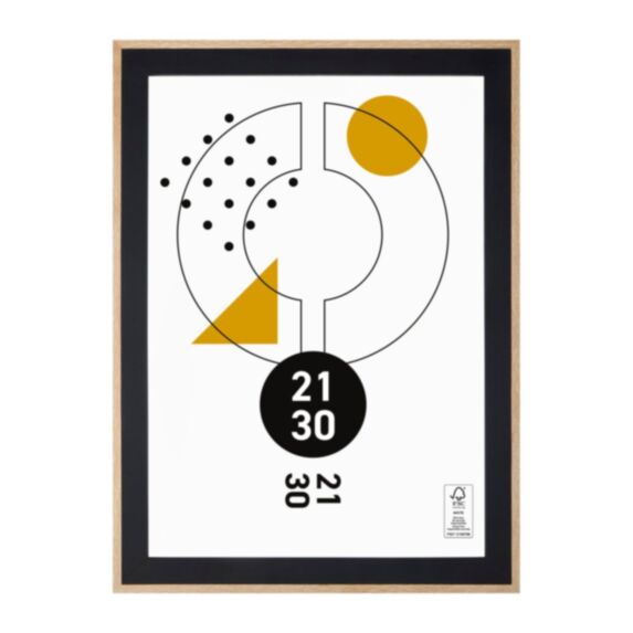 Cadre photo Noah bois/noir  21 x 30 cm - OSTARIA