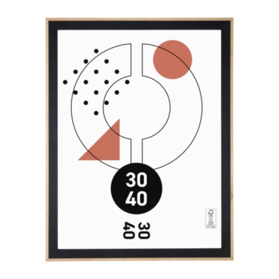 Cadre photo Noah bois/noir 30 x 40 cm - OSTARIA