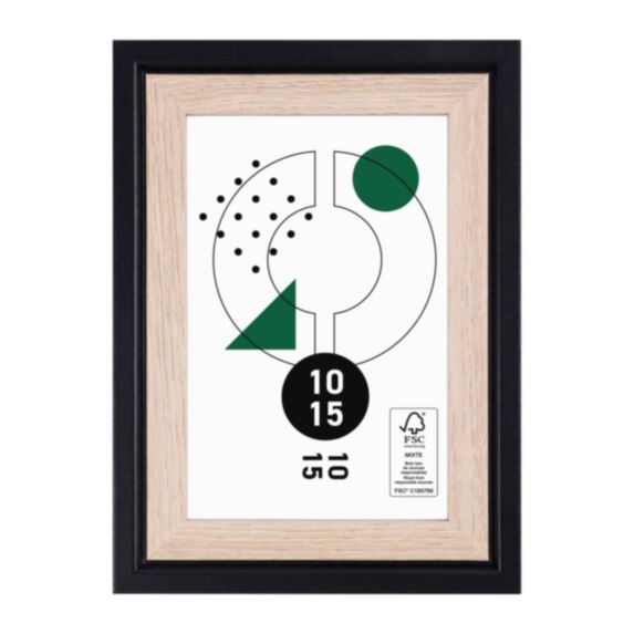 Cadre photo Cali bois/noir 10 x 15 cm - OSTARIA