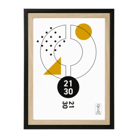 Cadre photo Cali bois/noir 21 x 30 cm - OSTARIA