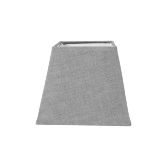 Abat-jour carré 15 x 15 x 12,5 cm gris - OSTARIA