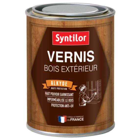 Vernis bois extérieur 0.25L Chêne foncé brillant - SYNTILOR