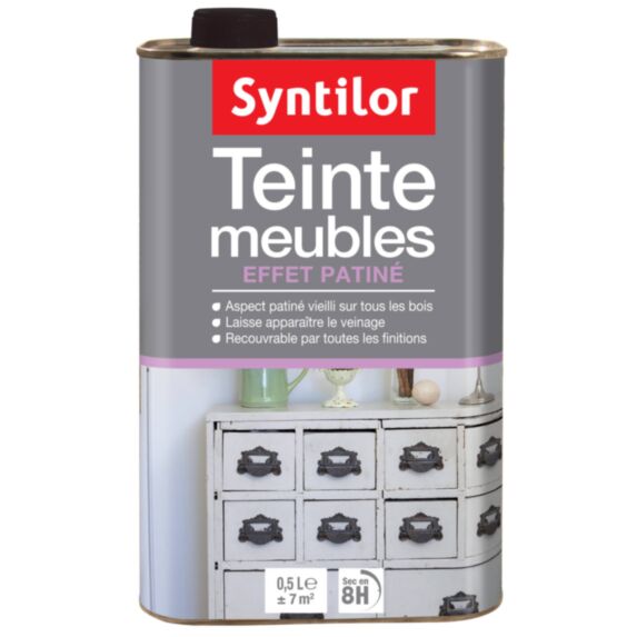 Teinte Meubles Effet Patiné Bois Flotté 0.5L - SYNTILOR