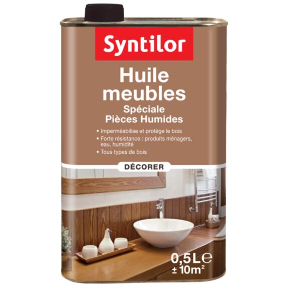 HUILE MEUBLES SPECIALE PIECES HUMIDES 0.5L