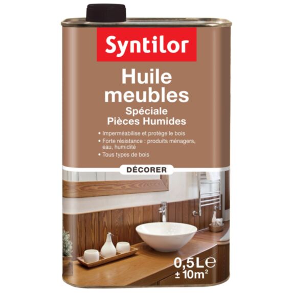 Huile pièces humides meubles&boiseries 0,5L - SYNTILOR