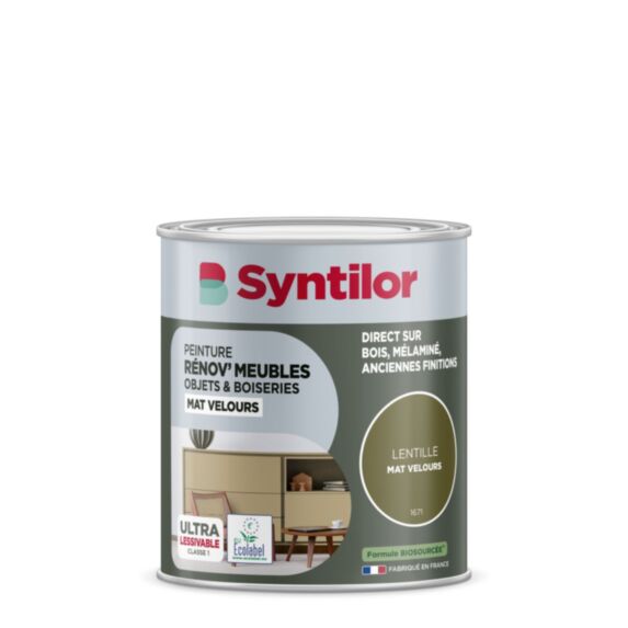 Peinture Renov meubles et objets lentille mat velours 0,25L - SYNTILOR