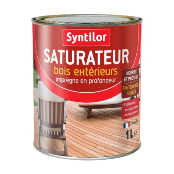 Saturateur bois extérieurs 1L bois exotiques