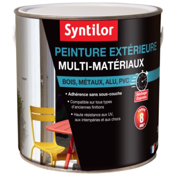 Peinture Multi-Matériaux 2L Rouge Feu Syntilor