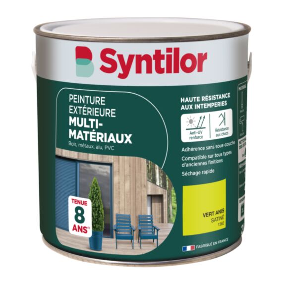 Peinture extérieure multimat syntilor 2l vert anis