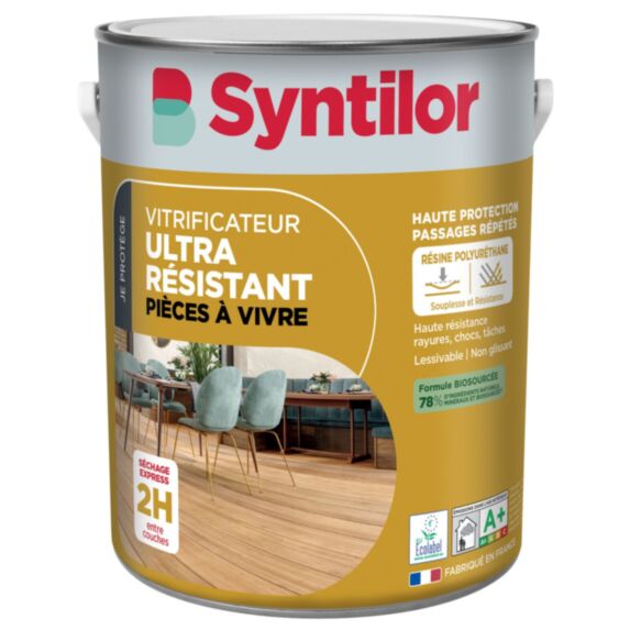 Vitrificateur biosourcé chêne clair satiné 2,5L - SYNTILOR