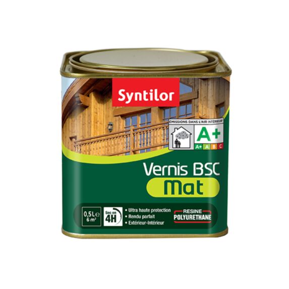 Vernis BSC mat 0.5l chene clair - SYNTILOR