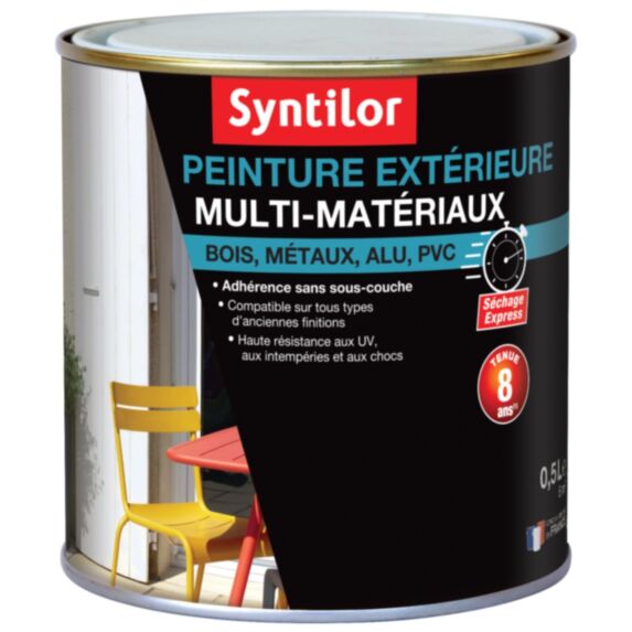 Peinture Multi-Matériaux 0,5L Jaune Ambré Syntilor