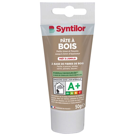 Pâte à bois biosourcée blanc 50gr - SYNTILOR