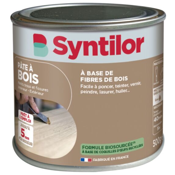 Pâte à bois blanc biosourcée 500gr - SYNTILOR
