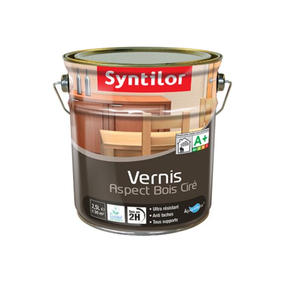 Vernis aspect bois cire chene clair 2.5l - SYNTILOR