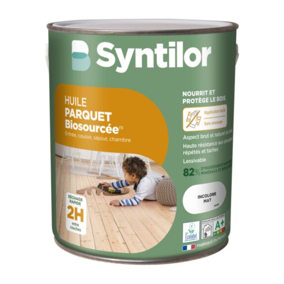 Huile Parquet biosourcée Nature Protect® 2.5L Incolore - SYNTILOR