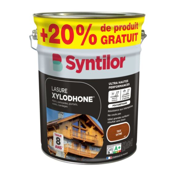Lasure Xylodhone ultra hautes performances 5L +20% teck - SYNTILOR