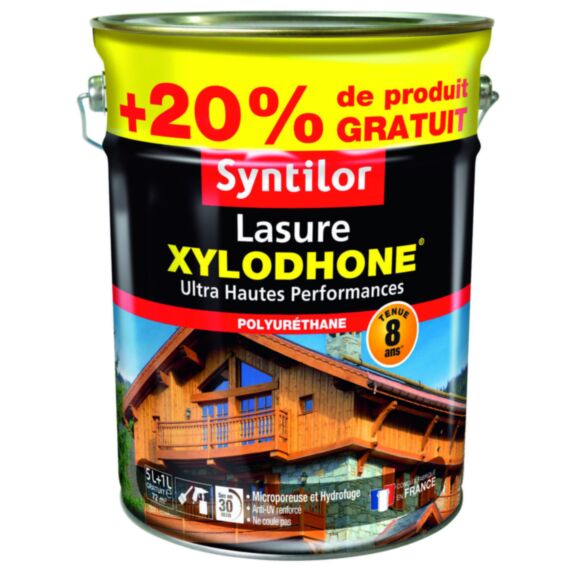 Lasure Ultra Haute Performance Xylodhone 5L+20% incolore - SYNTILOR