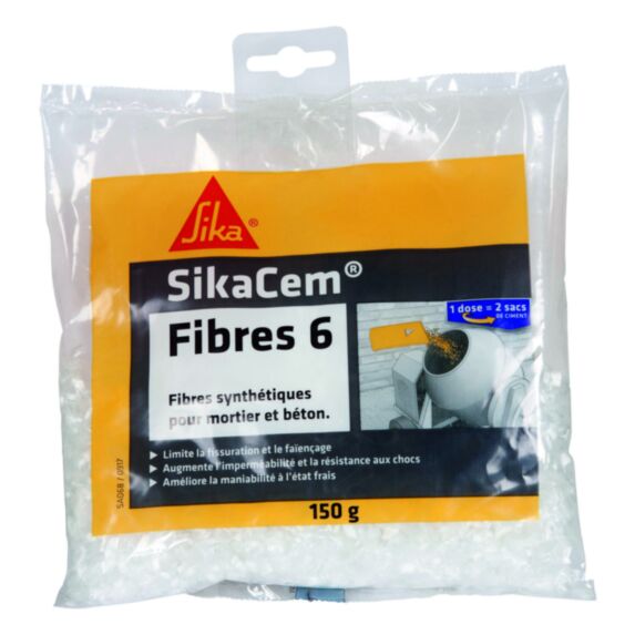 Fibres synthétiques anti-fissuration pour micro bétons et mortier SIKACIM FIBRES