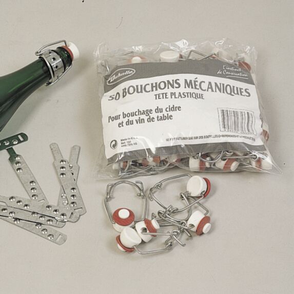 50 Bouchons Mécaniques Tête Plastique - DUHALLE