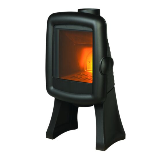 Poêle à Bois Elo L 3-7,5kW Bûches 33cm Gris - INVICTA