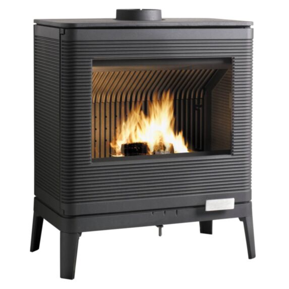 Poêle à Bois fonte Kazan 9kW Bûches 58cm – INVICTA