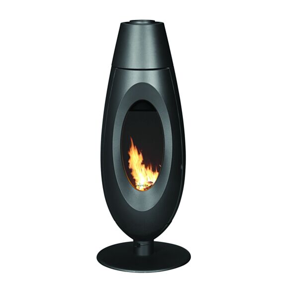 Poêle à bois Vertical Ovatio 3-7,5kW Bûches 32cm - INVICTA