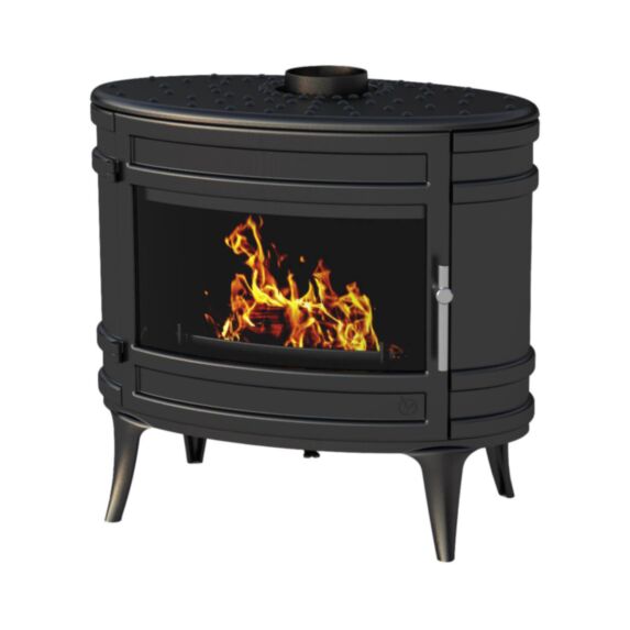 Poêle à bois fonte Mandor 8-18kW Bûches 66cm - INVICTA