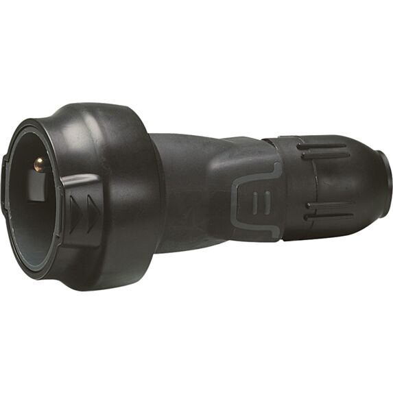 Prolongateur 2pôles+terre fr caoutchouc à verrouillage