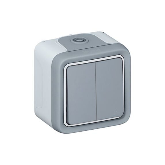 Interrupteur double plexo apparent 10a - LEGRAND