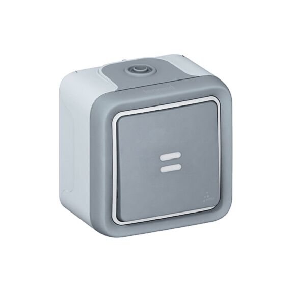 Poussoir lumineux plexo apparent 10a - LEGRAND