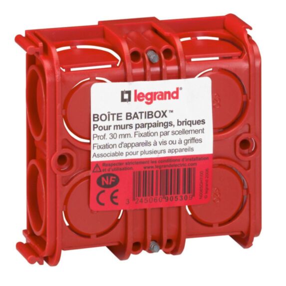 boîte d'encastrement carrée associable batibox maçonnerie - LEGRAND